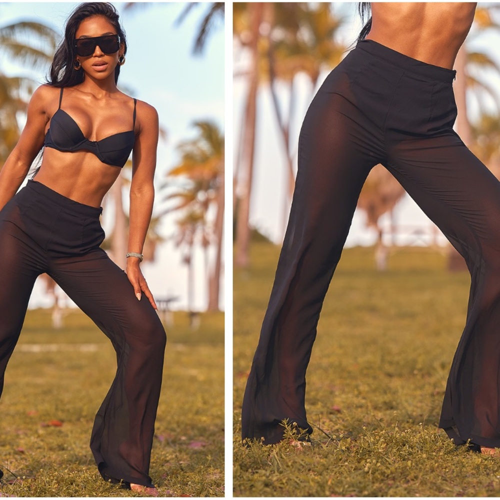 Black beach pants